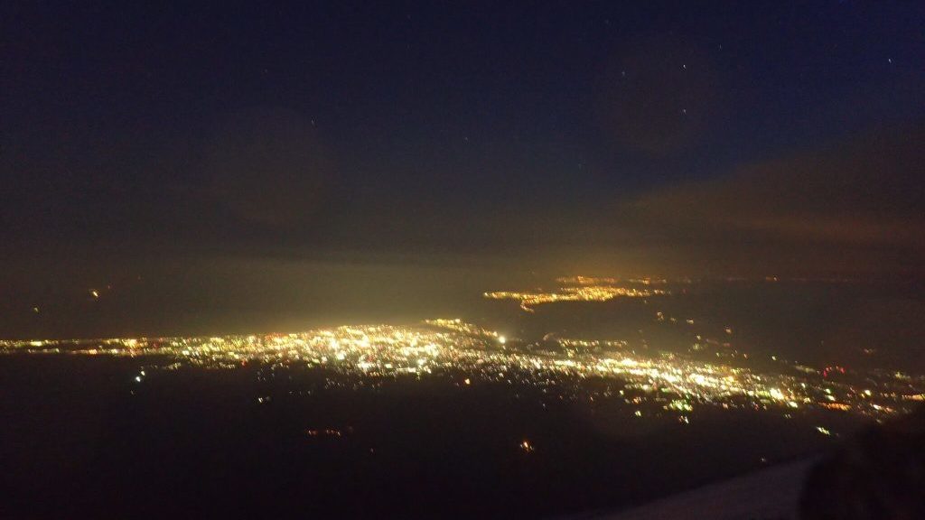 富士山　夜景