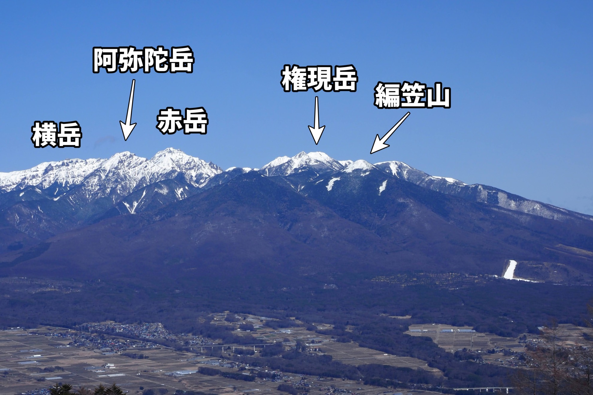 入笠山からの八ヶ岳
